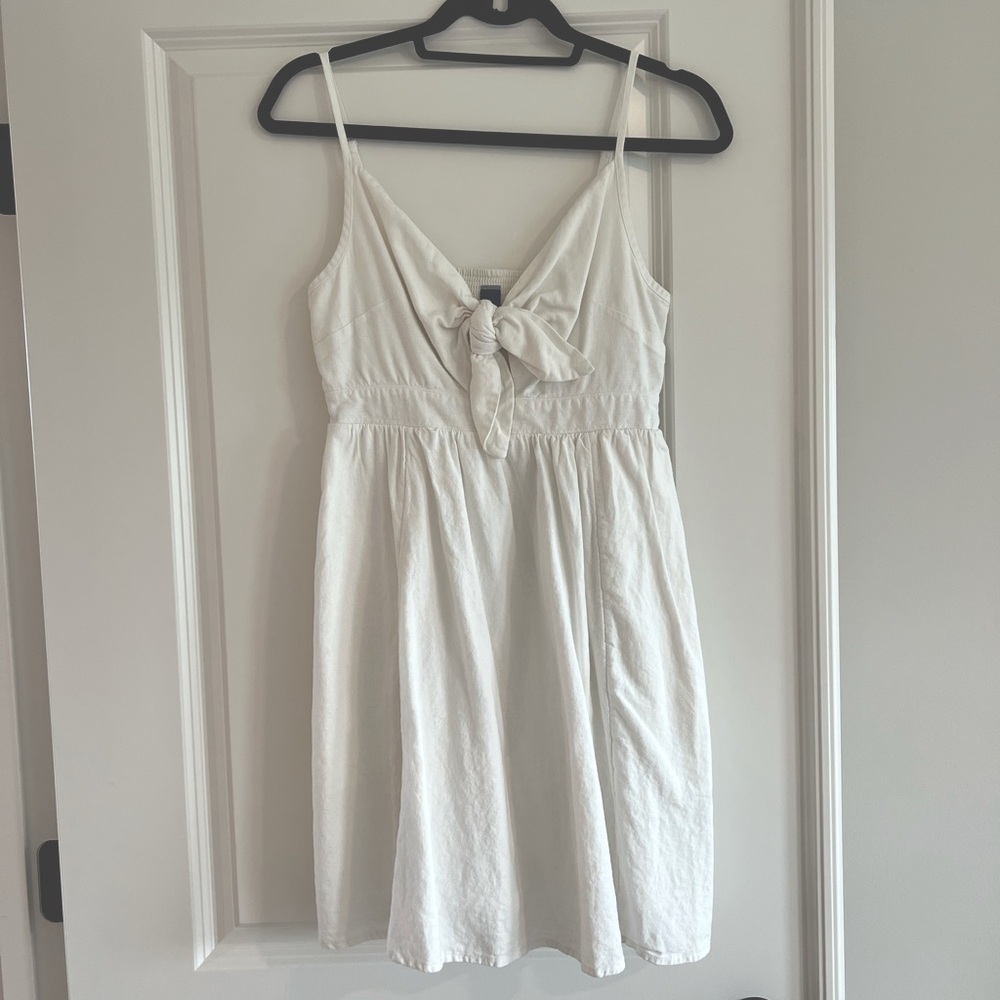 White Tie Knot Dress